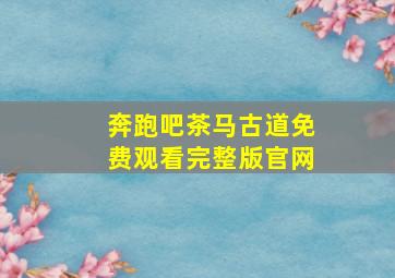 奔跑吧茶马古道免费观看完整版官网