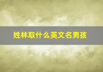 姓林取什么英文名男孩