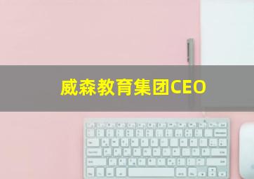 威森教育集团CEO