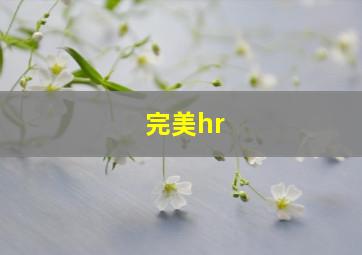 完美hr