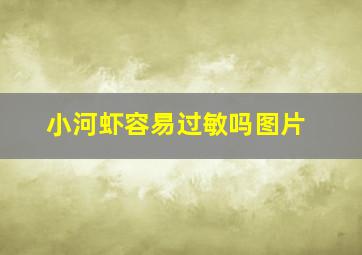 小河虾容易过敏吗图片