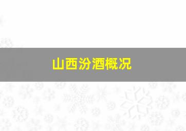 山西汾酒概况