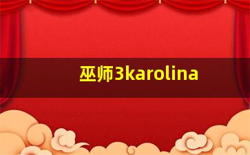 巫师3karolina