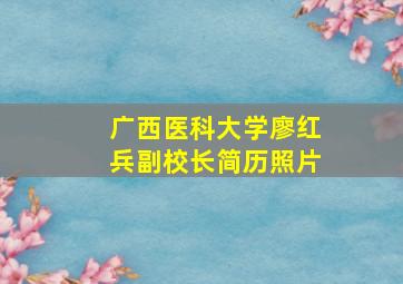 广西医科大学廖红兵副校长简历照片