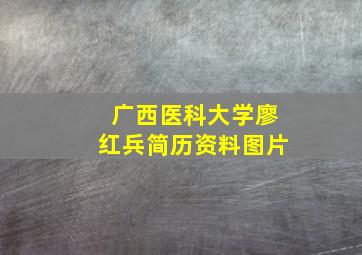 广西医科大学廖红兵简历资料图片