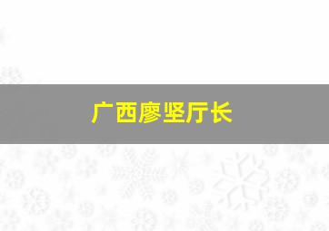 广西廖坚厅长