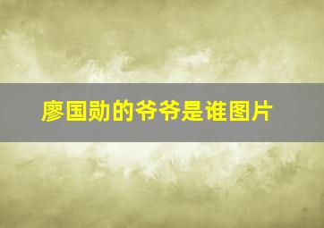 廖国勋的爷爷是谁图片