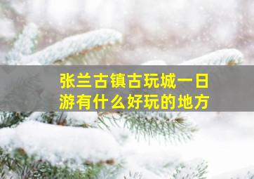 张兰古镇古玩城一日游有什么好玩的地方