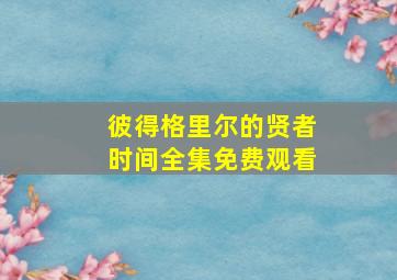 彼得格里尔的贤者时间全集免费观看