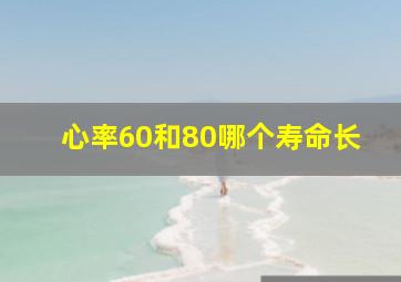 心率60和80哪个寿命长