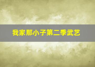 我家那小子第二季武艺