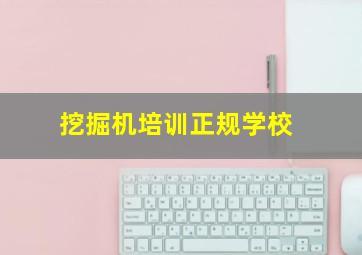 挖掘机培训正规学校