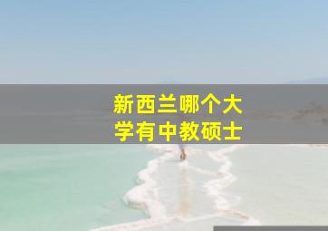 新西兰哪个大学有中教硕士