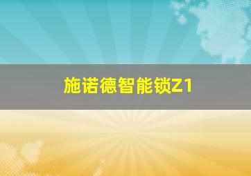 施诺德智能锁Z1