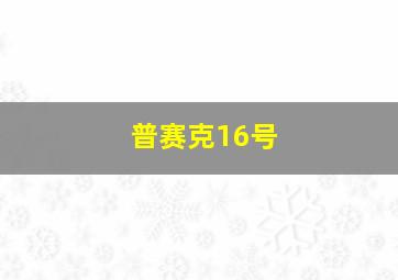 普赛克16号