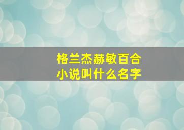 格兰杰赫敏百合小说叫什么名字