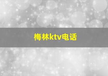 梅林ktv电话