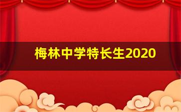 梅林中学特长生2020