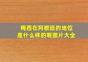 梅西在阿根廷的地位是什么样的呢图片大全