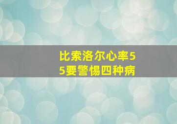 比索洛尔心率55要警惕四种病