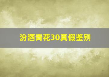 汾酒青花30真假鉴别