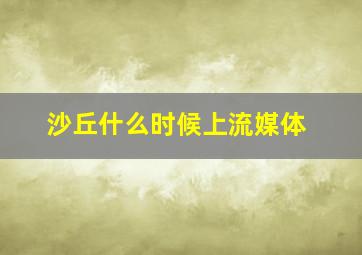 沙丘什么时候上流媒体