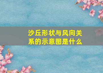 沙丘形状与风向关系的示意图是什么