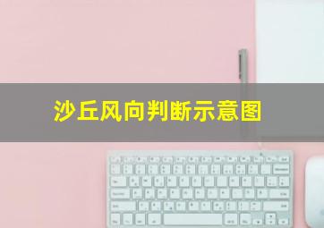 沙丘风向判断示意图