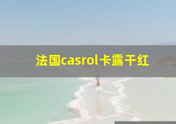 法国casrol卡露干红