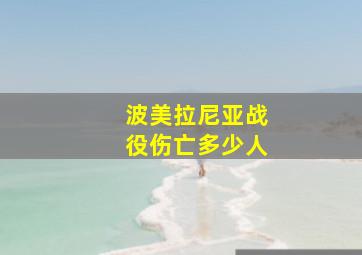 波美拉尼亚战役伤亡多少人