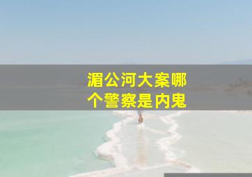 湄公河大案哪个警察是内鬼