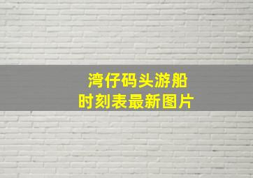 湾仔码头游船时刻表最新图片