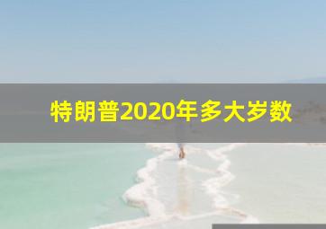 特朗普2020年多大岁数