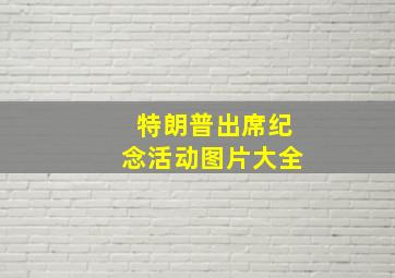 特朗普出席纪念活动图片大全