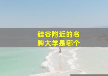 硅谷附近的名牌大学是哪个