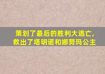 策划了最后的胜利大逃亡,救出了塔明诺和娜努玛公主