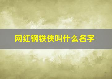 网红钢铁侠叫什么名字