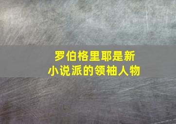 罗伯格里耶是新小说派的领袖人物