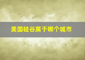 美国硅谷属于哪个城市