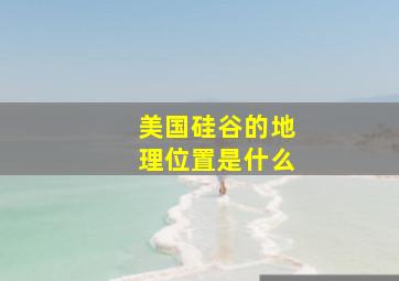 美国硅谷的地理位置是什么