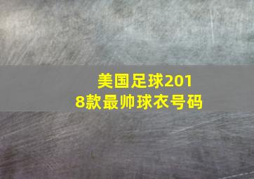 美国足球2018款最帅球衣号码