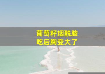 葡萄籽烟酰胺吃后胸变大了