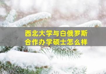 西北大学与白俄罗斯合作办学硕士怎么样