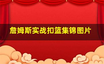 詹姆斯实战扣篮集锦图片