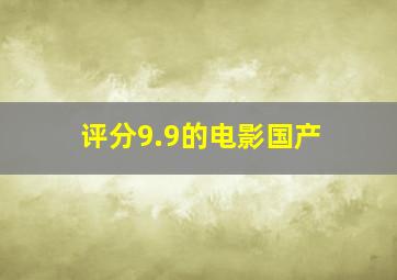 评分9.9的电影国产