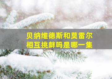 贝纳维德斯和莫雷尔相互挑衅吗是哪一集