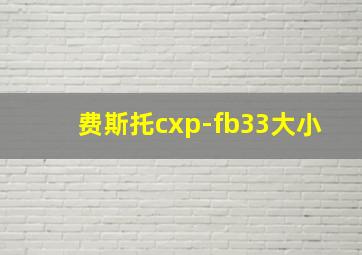 费斯托cxp-fb33大小