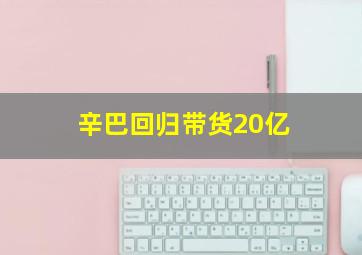 辛巴回归带货20亿