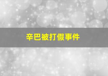 辛巴被打假事件