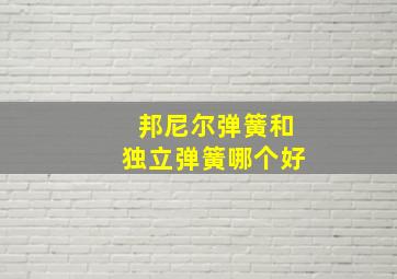 邦尼尔弹簧和独立弹簧哪个好